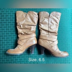 Slouchy Leather Boots